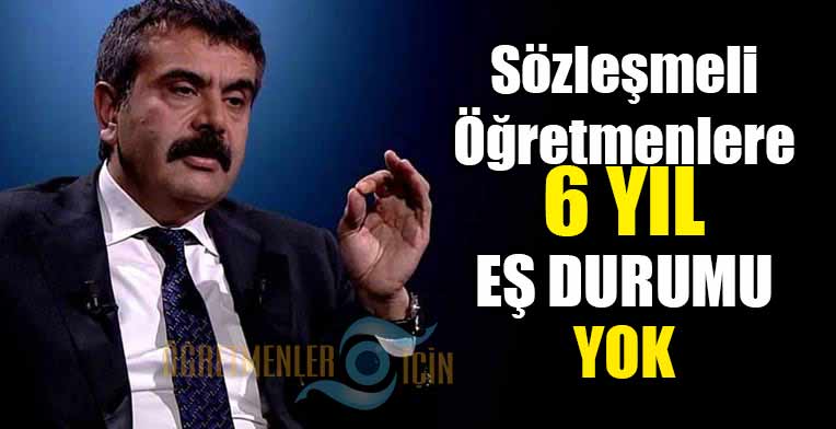 Sözleşmeli öğretmenler 6 yıl süresince eş durumu tayini yapamayacaklar