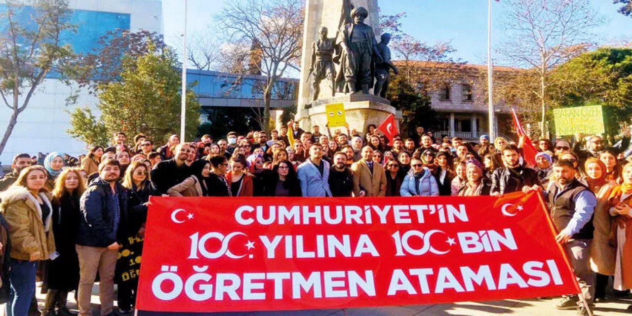 Atama bekleyen öğretmenler basın açıklaması için hazırlanıyor!