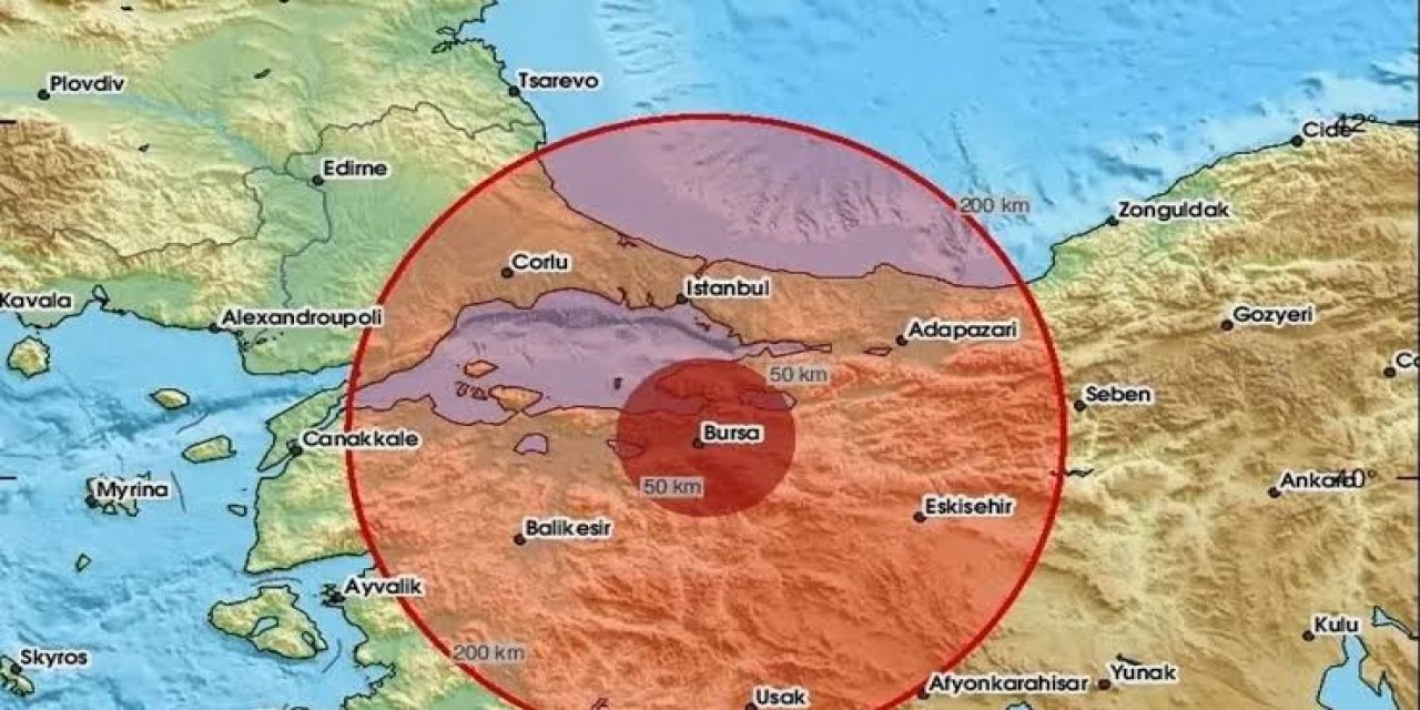 Bursa'da Deprem Oldu, Etkisi İstanbul'da Hissedildi