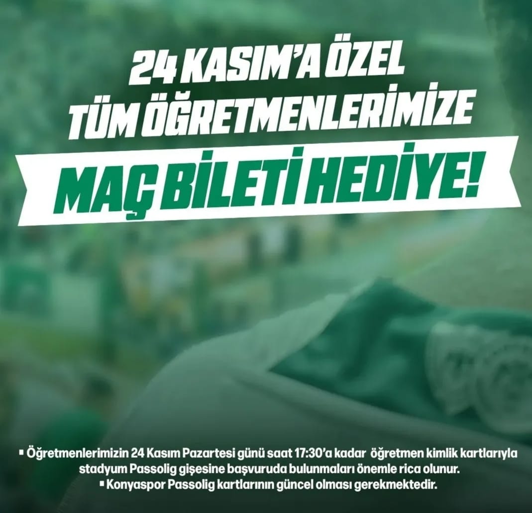 Öğretmenlere Ücretsiz Süper Lig Bileti