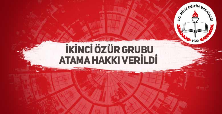 MEB özür grubundan atanamayan öğretmenlere ikinci hak verdi