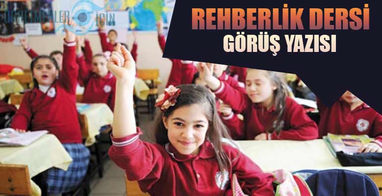 Rehberlik ve Yönlendirme Dersi ile ilgili MEB resmi yazı yayınladı