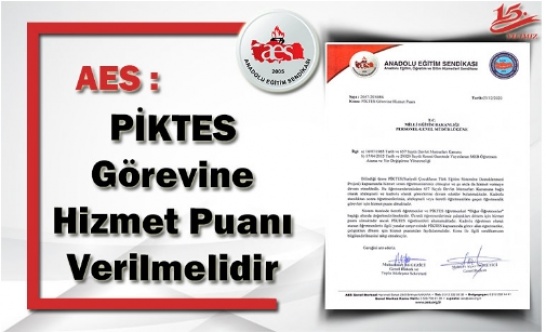 AES'ten PICTES Öğretmenleri Hizmet Puanı Açıklaması