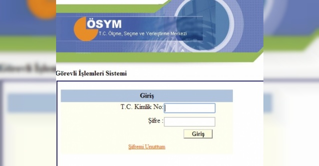 Ücretli Öğretmenler ÖSYM sınav görevleri için E-devlet aracılığyla kayıt yapabilecek.