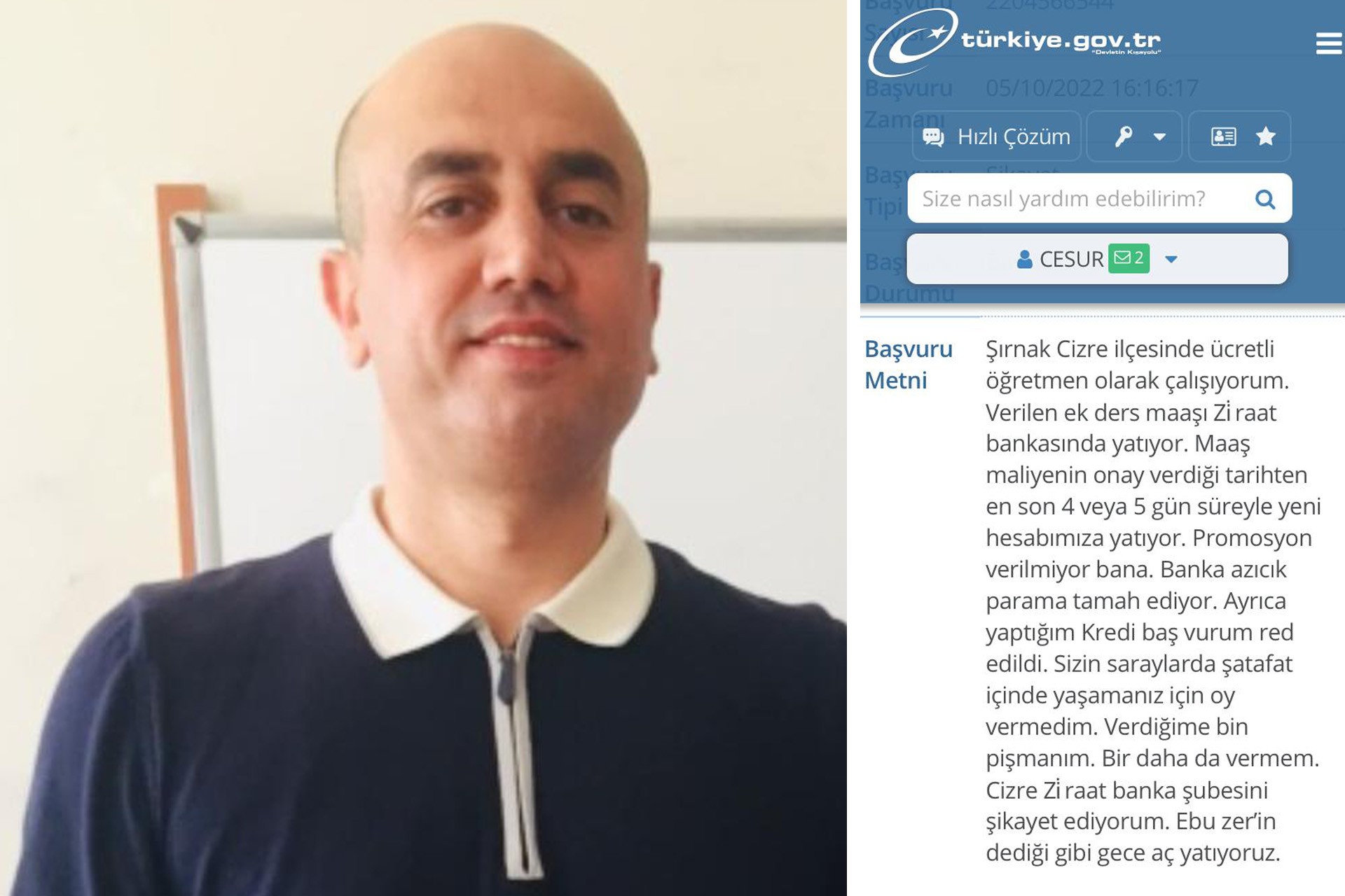 Maaşı geç yattığı için şikayette bulunan öğretmen işten atıldı