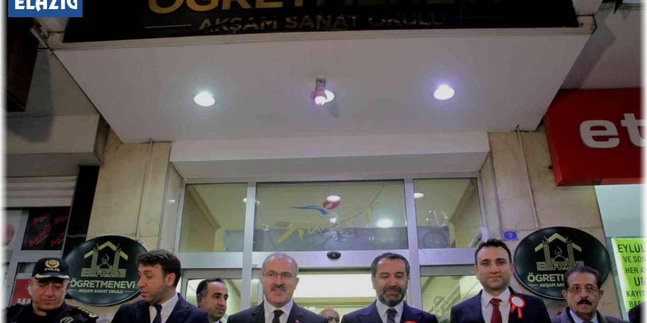 Elazığ'da kiralanan otel, öğretmenevine dönüştürülerek hizmete açıldı.