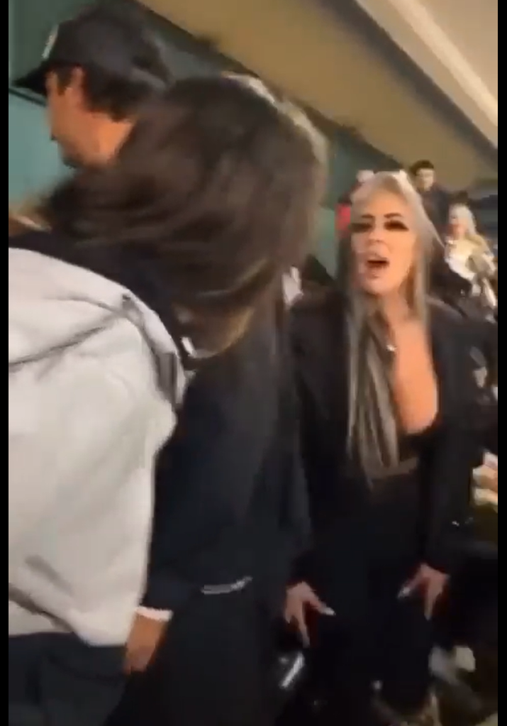 İlginç olay! Stadyumda Göğüslerini açan kadına tepki gösteren anneye, taraftarlar bira fırlattı