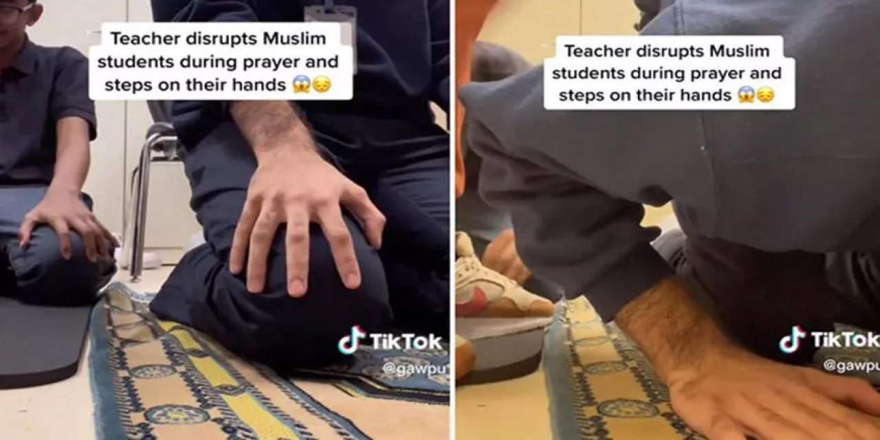Namaz kılan öğrencilere 'büyü yapıyorsunuz' diyen öğretmen kovuldu!