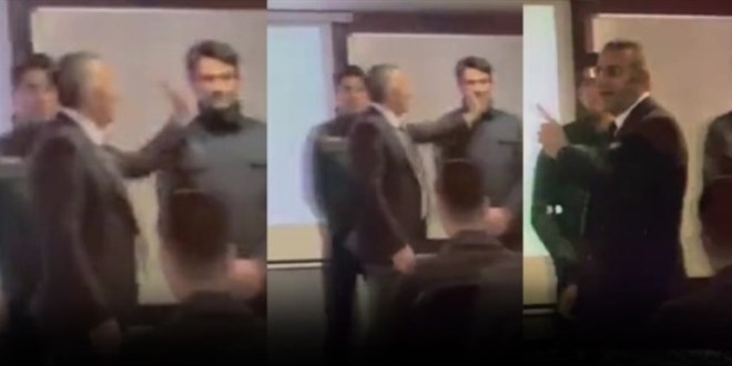 "Sakallı Gelmiş Eşek Herif" Bölge müdürü, toplantıda gümrük memurunu tokatladı