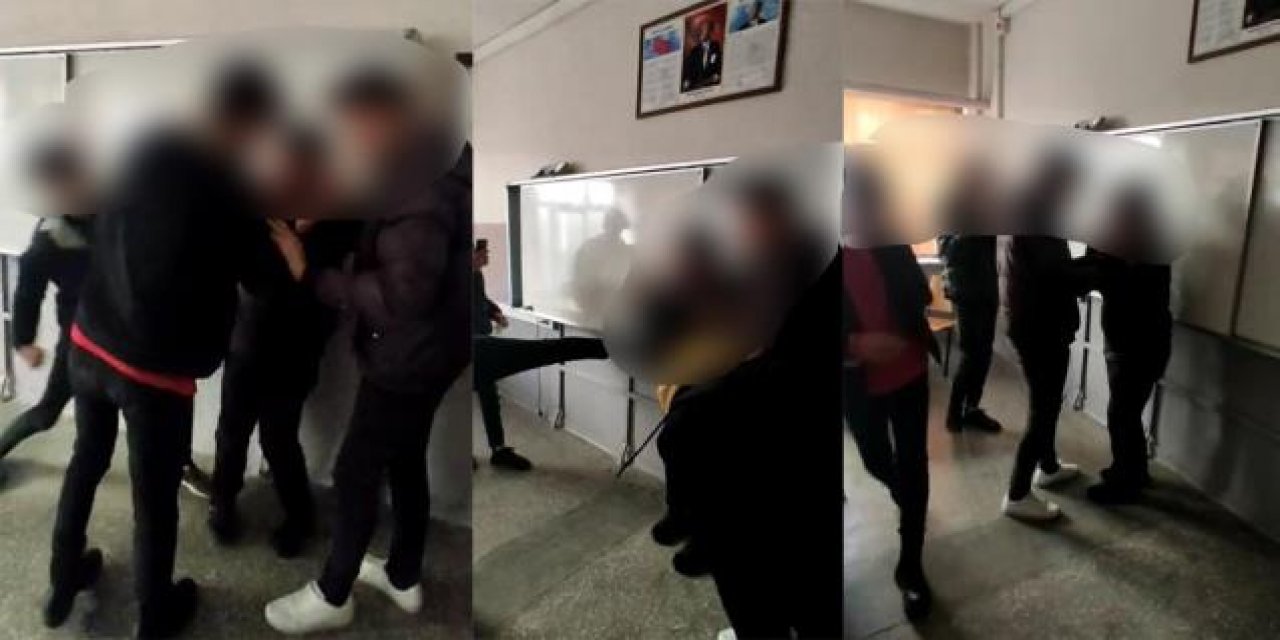 Okulda skandal görüntüle kameraya alındı.Bu kadarına da Pes.