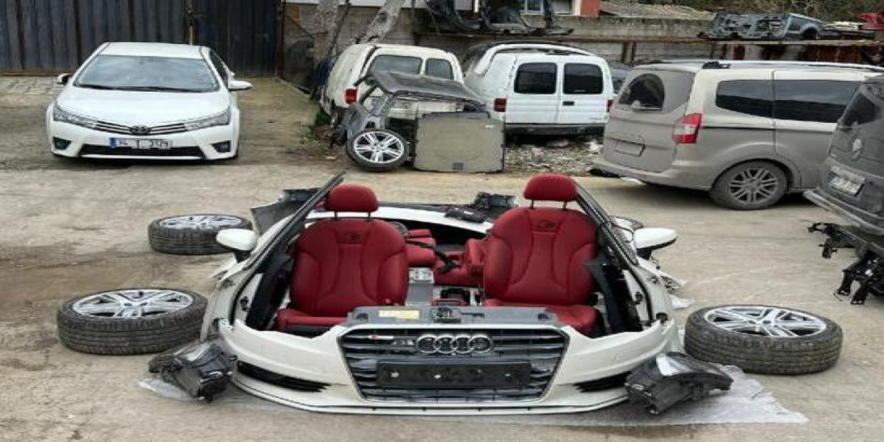 Çalınan lüks otomobili parçalatan aracın eski sahibi çıktı!
