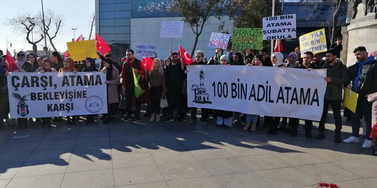 Atama bekleyen öğretmenler Ulus Meydanında tarih yazıyor