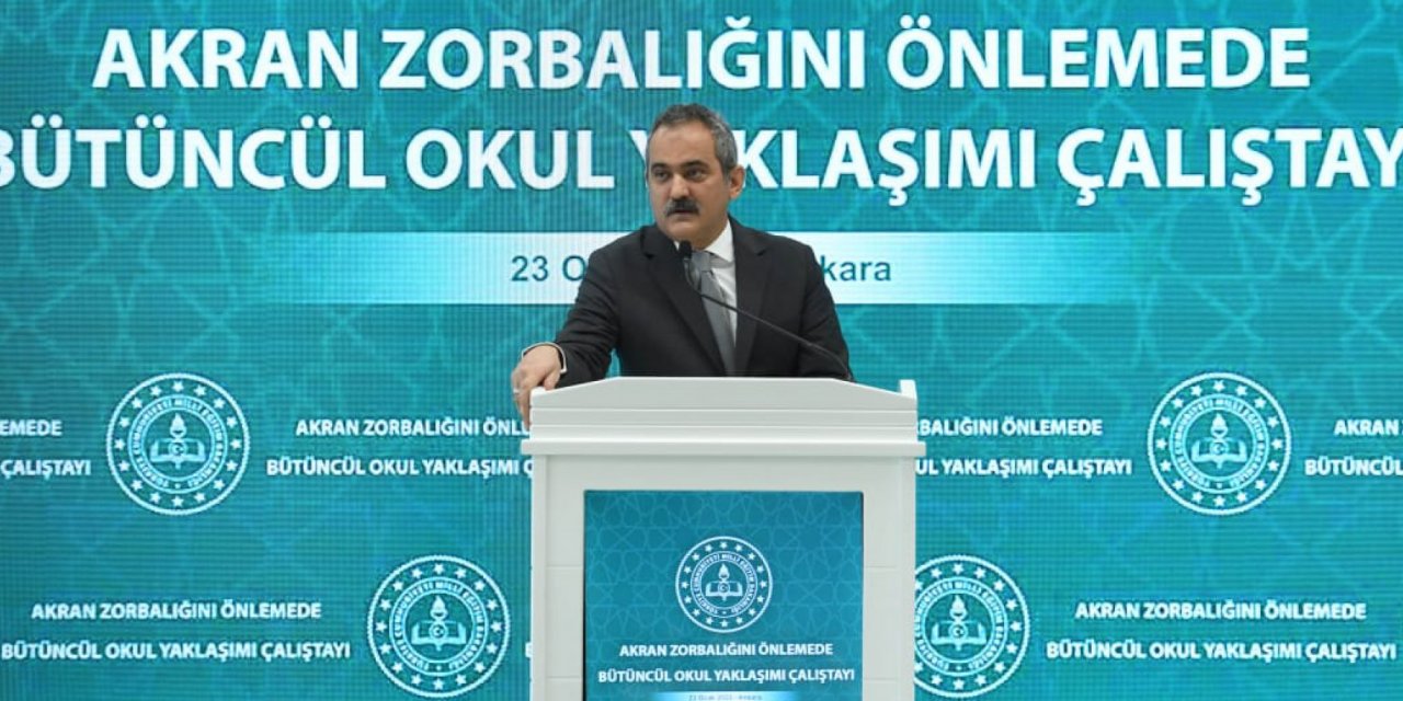 Milli Eğitim Bakanı Mahmut Özer akran zorbalığı hakkında yeni açıklamalar yaptı