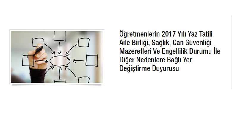 Ağustos 2017 özür grubu kılavuzu yayımlandı, özür grubu atama takvimi