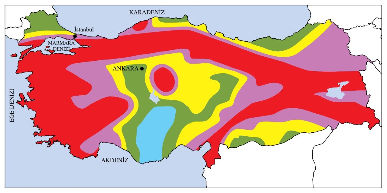 Deprem tehlikesi en yüksek ve en düşük iller hangisi?