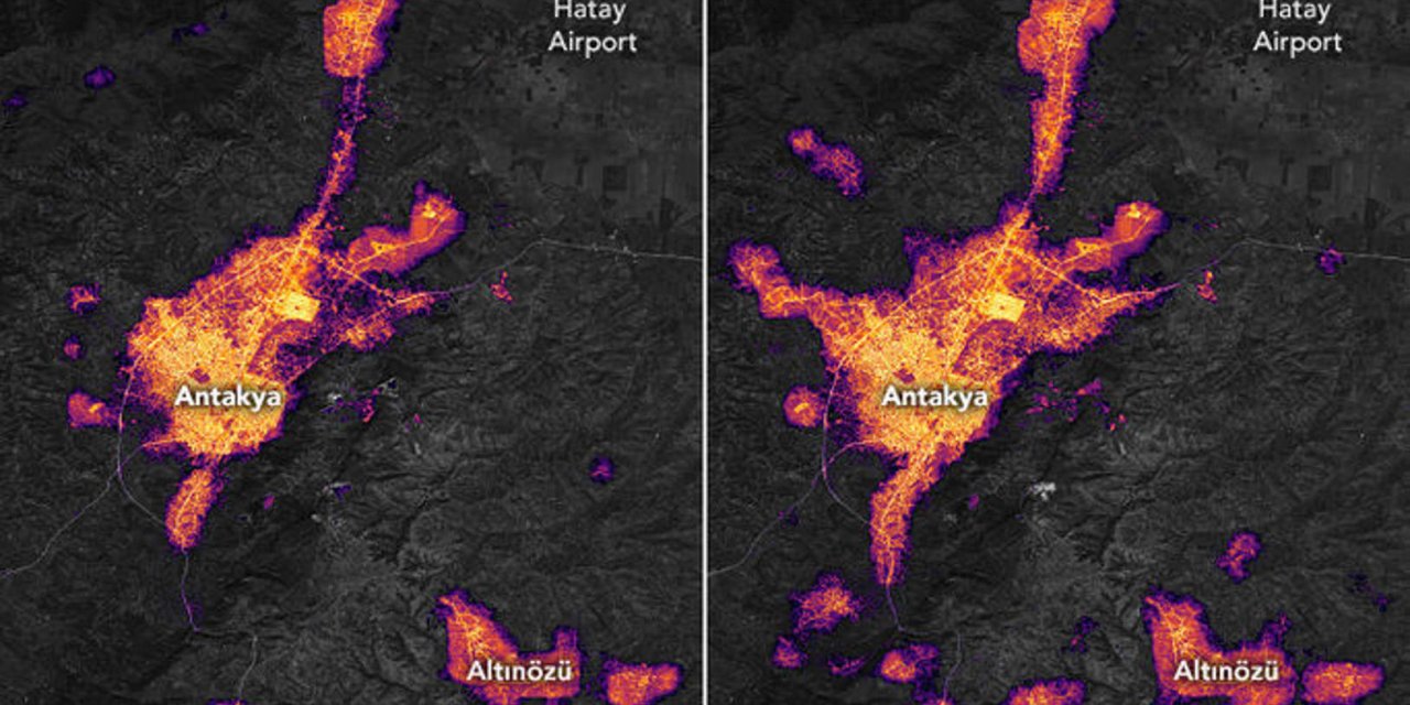 NASAdan Antakya paylaşımı: Depremin öncesi ve sonrası!