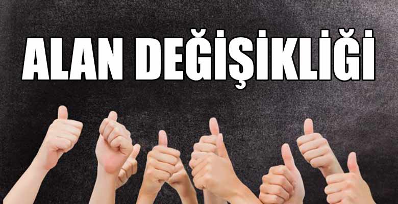 2017 yılı diplomaya bağlı alan değişikliği kılavuzu içinde yan alan maddesi